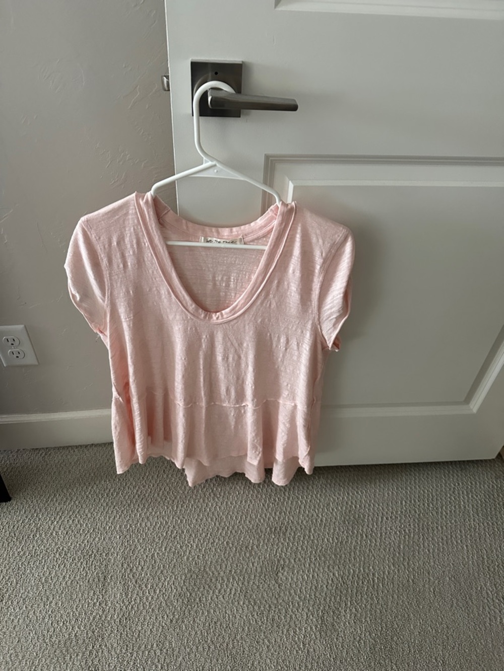 Women’s Short Sleeve Scoop Neck Tee - Light Pink we the free